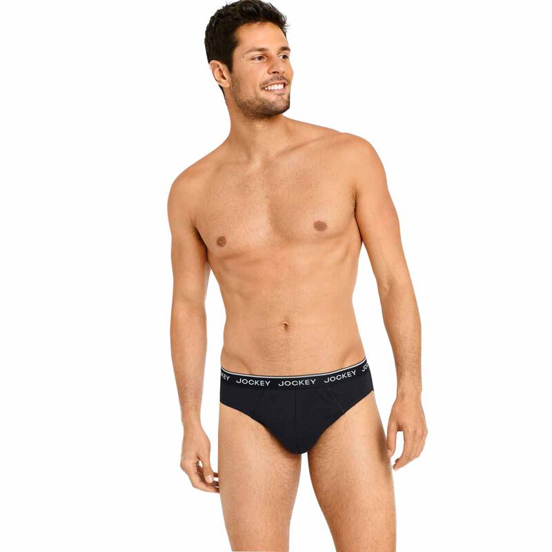 Jockey Mens Attached Elastic Briefs (4 Pack) image number 1